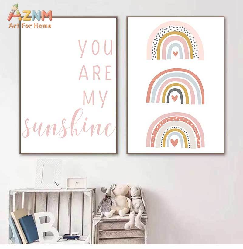 Baby Nursery You Are My Sunshine - AZNM You are my Sunshine Rainbow