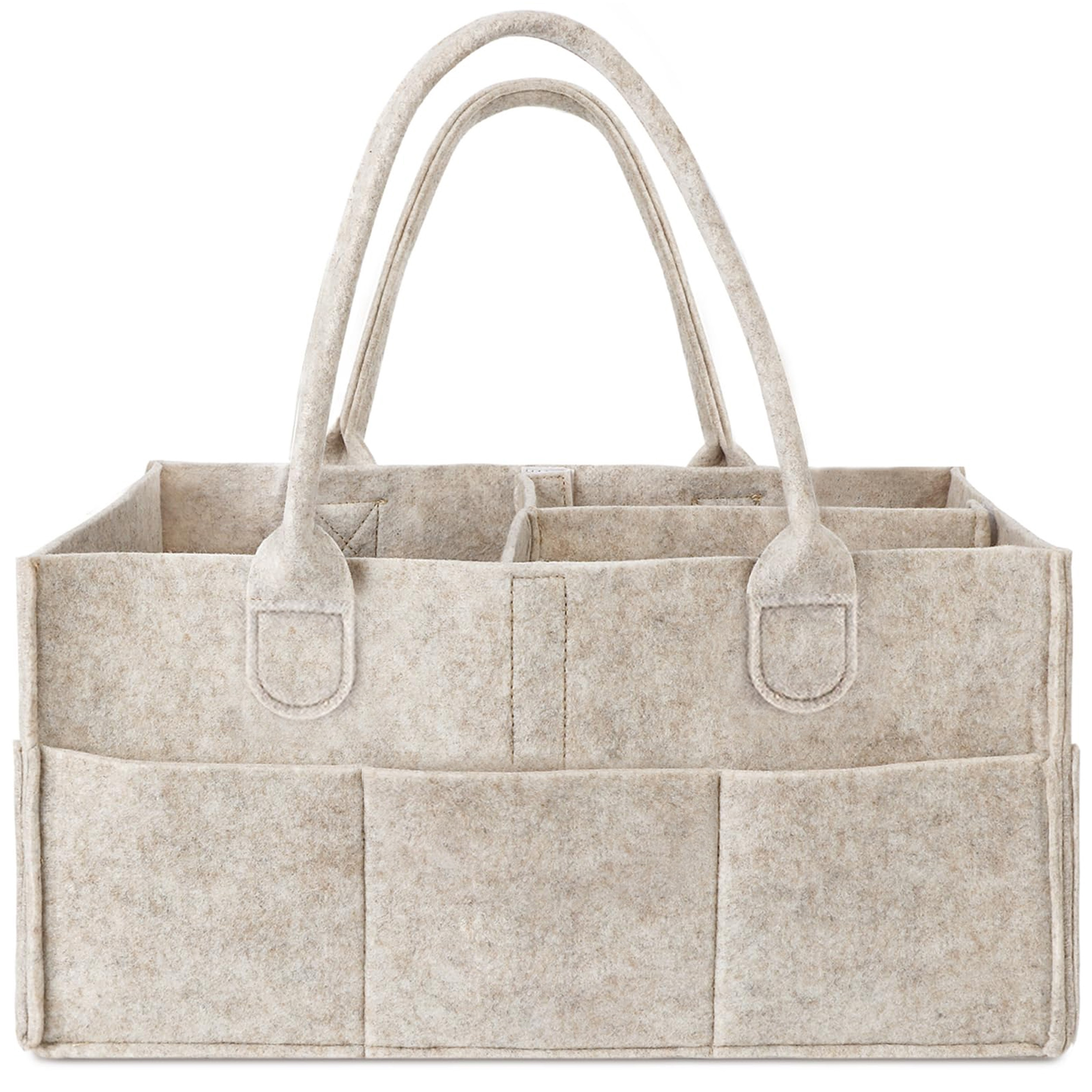Baby Nursery Dresser - Felt Diaper Caddy Organizer with Handle