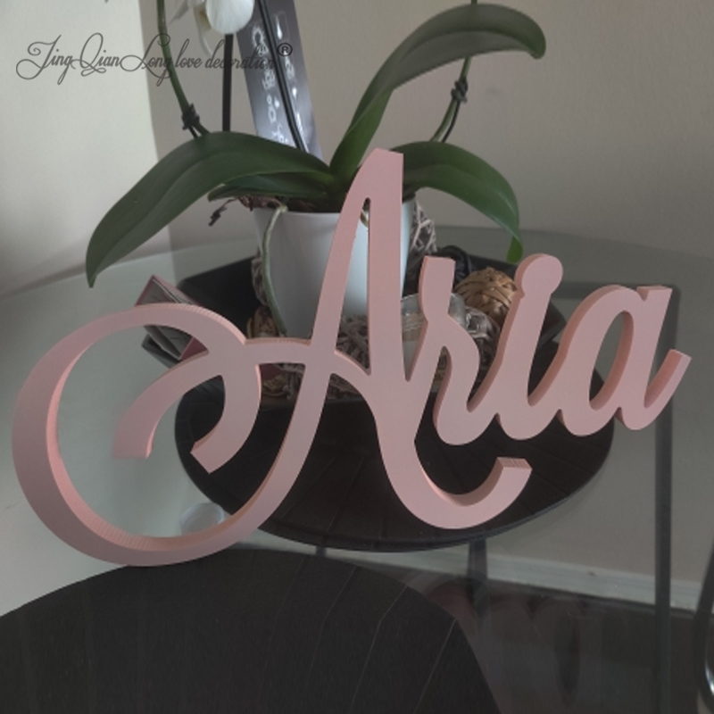 Baby Nursery Modern - Customized Name Sign Custom wooden Name