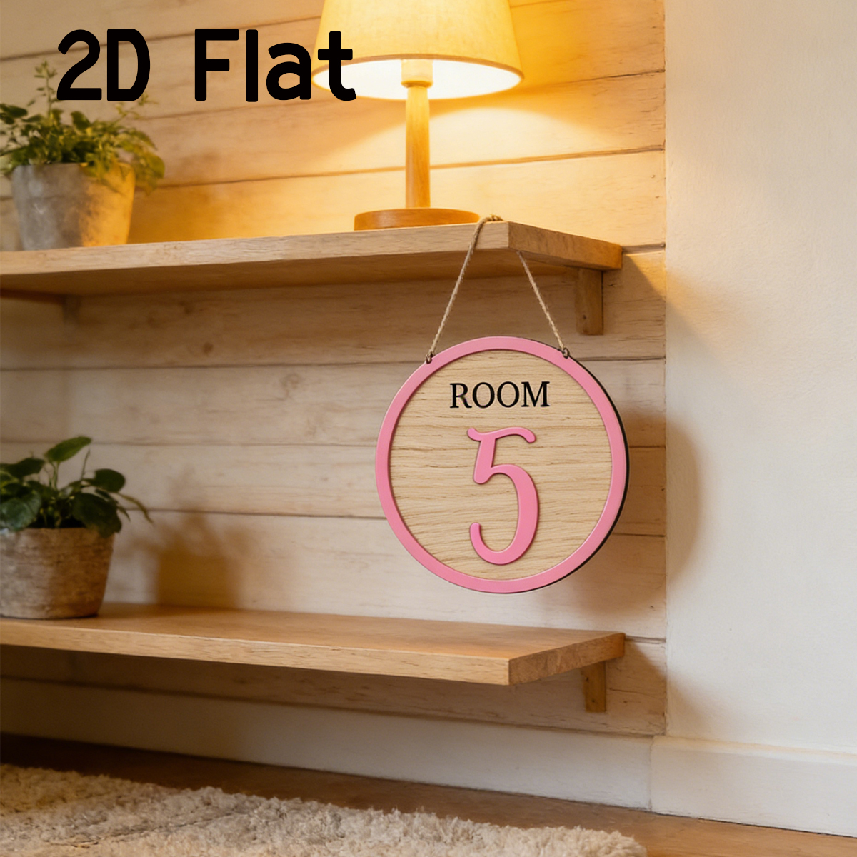 Baby Nursery Diy - 1Pc Cutom Pink Room Number Wooden
