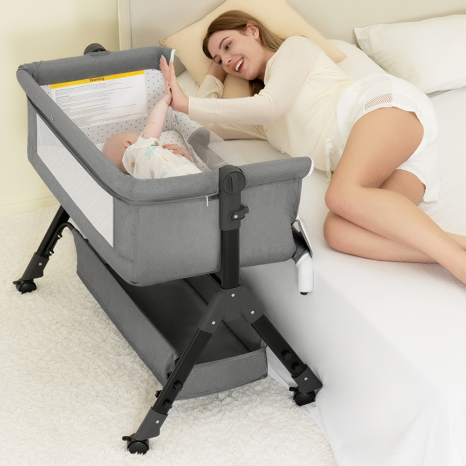 Baby Nursery Hamper - 3 in 1 Baby Bassinet Bedside
