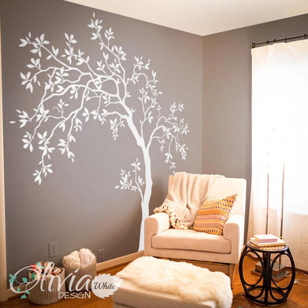 Baby Nursery Vinyl Wall Stickers - Large Tree Wall Sticker Baby Nursery