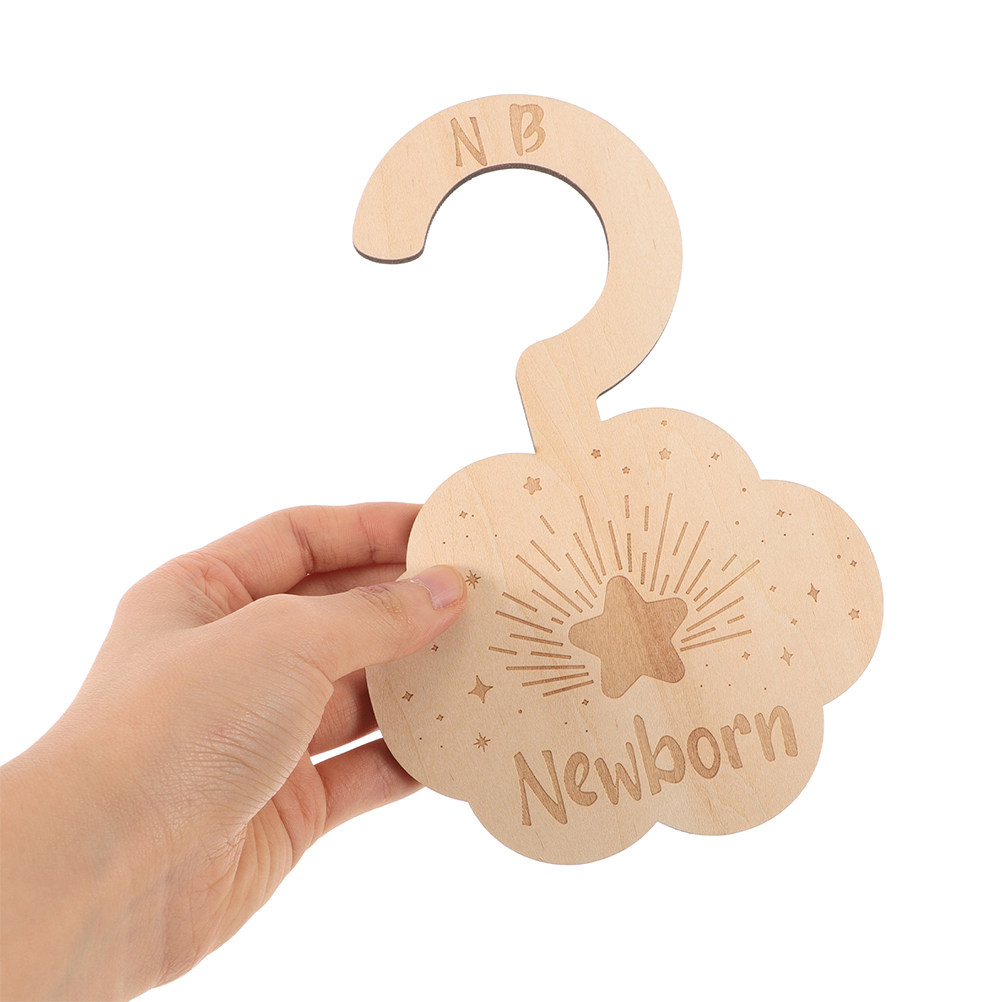 Baby Nursery Wardrobe - 14Pcs Baby Closet Dividers Wooden Nursery