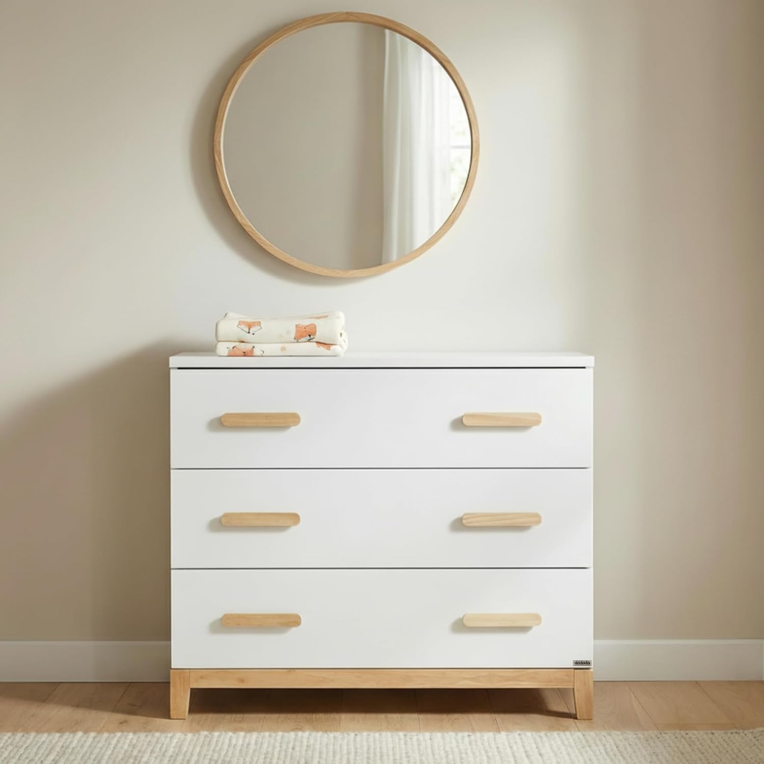Baby Nursery Dresser - 3 Drawer Dresser for Nursery -