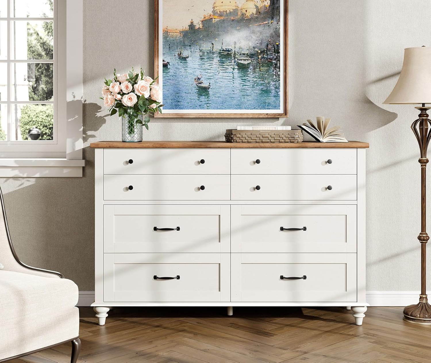 Baby Nursery Dresser - Modern Kids Dresser with 7 Drawers