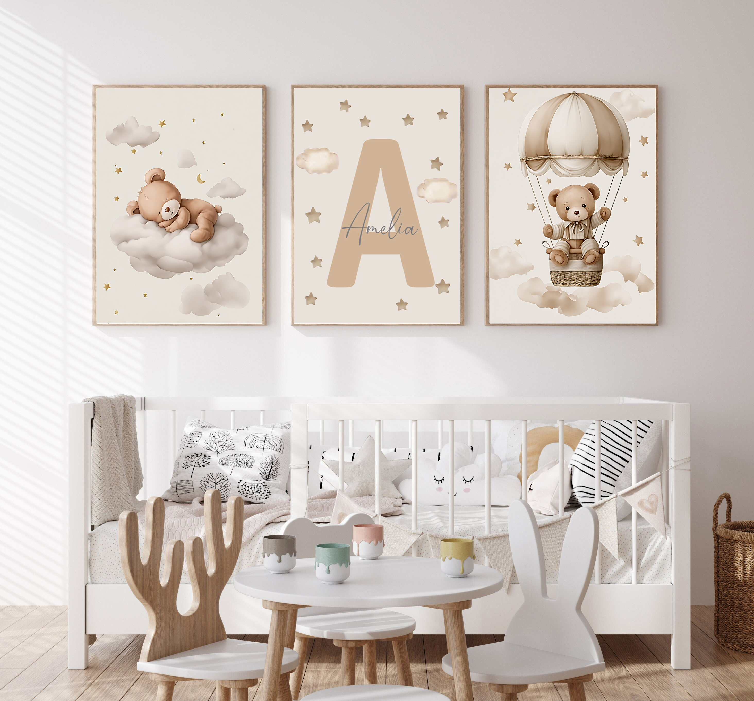 Baby Nursery Things - 3pcs/set Bohemian Teddy Bear Animal Custom