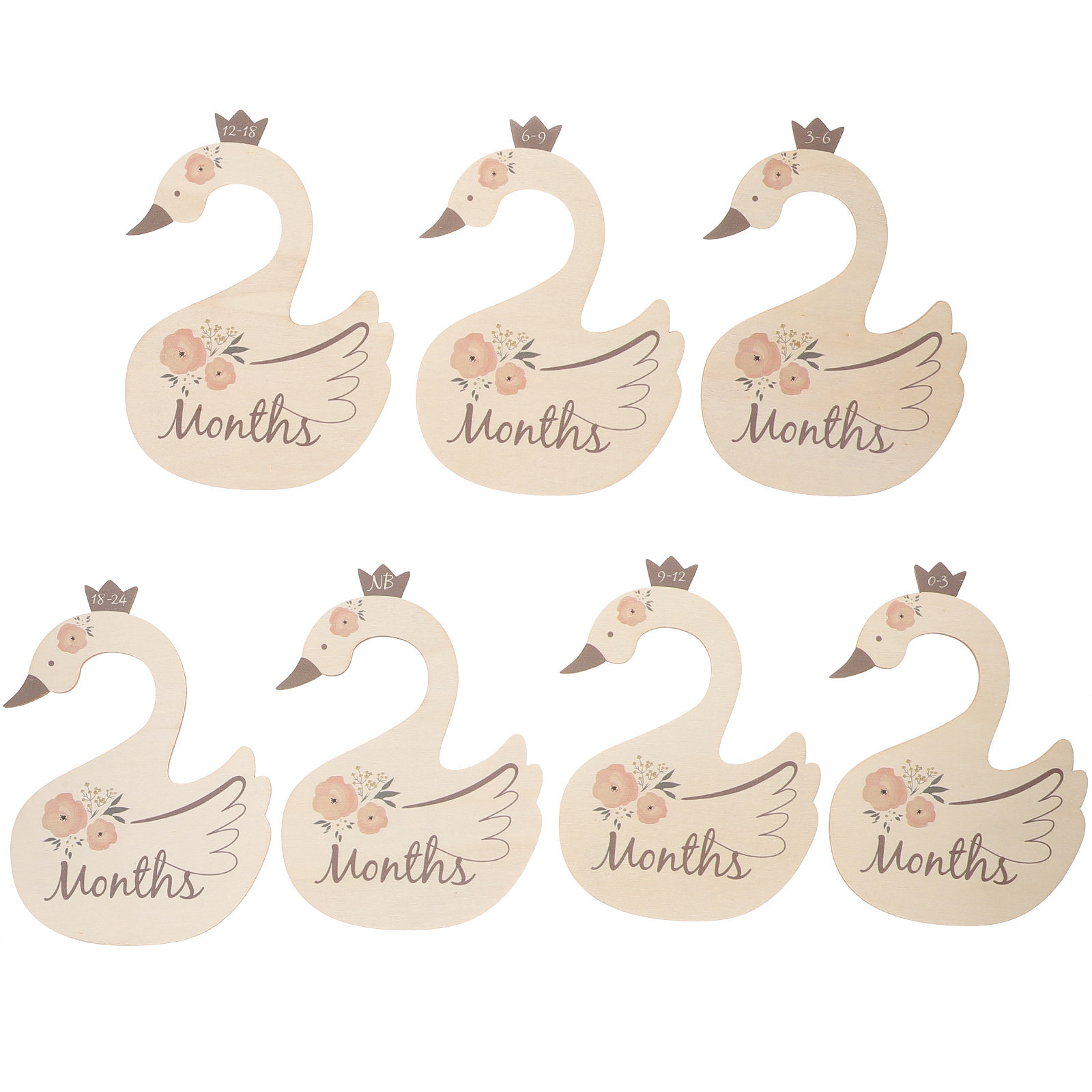 7Pcs Swan Baby Clothes Size Di - Baby Nursery Wardrobe 리뷰 및 가격