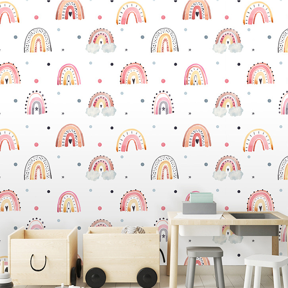 Nursery Wallpaper Baby Girl Bo - Baby Nursery Vinyl Wall Stickers 리뷰 및 가격