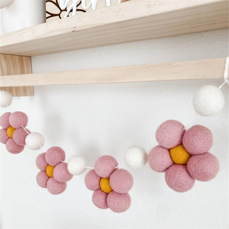Handmade Felt Daisy Garland Bo - Baby Nursery Garland 리뷰 및 가격