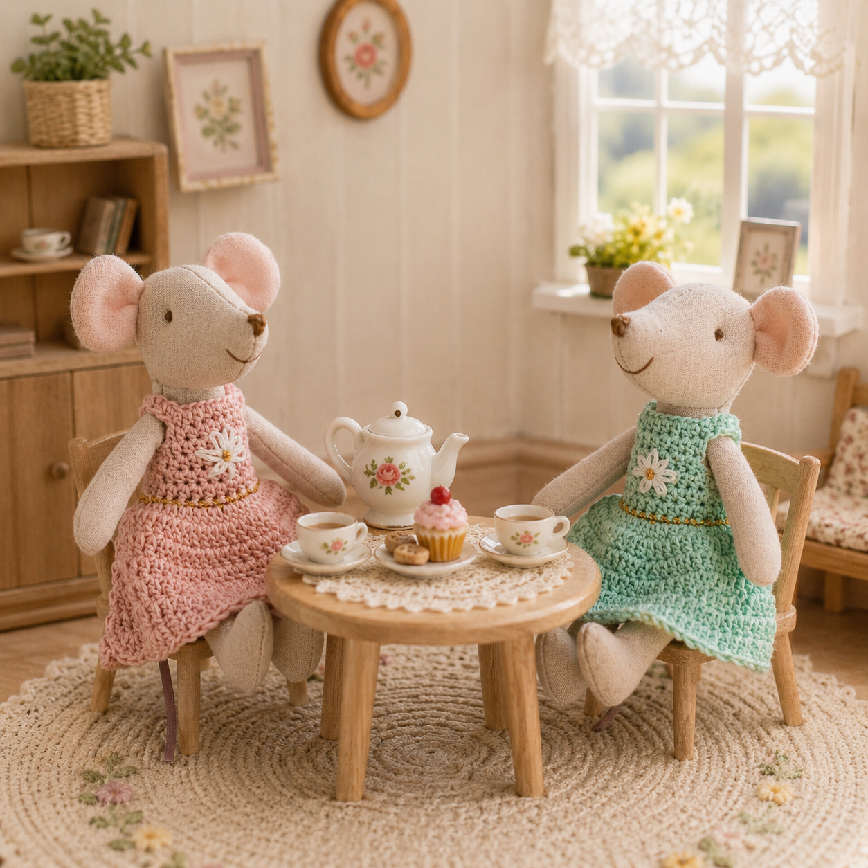 Handmade Crochet Mouse Doll, C - Baby Nursery Uniform 리뷰 및 가격