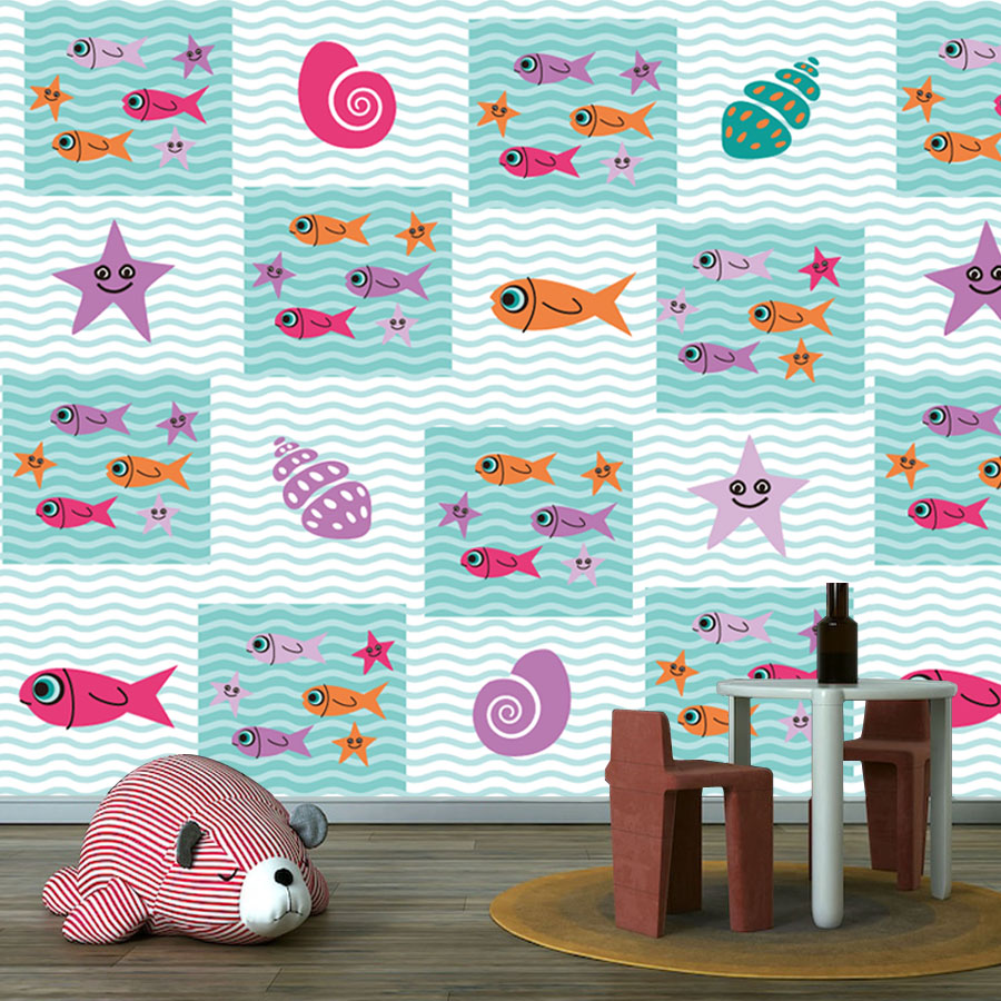Cartoon Peel and Stick Photo W - Baby Nursery Peel And Stick Wallpaper 리뷰 및 가격