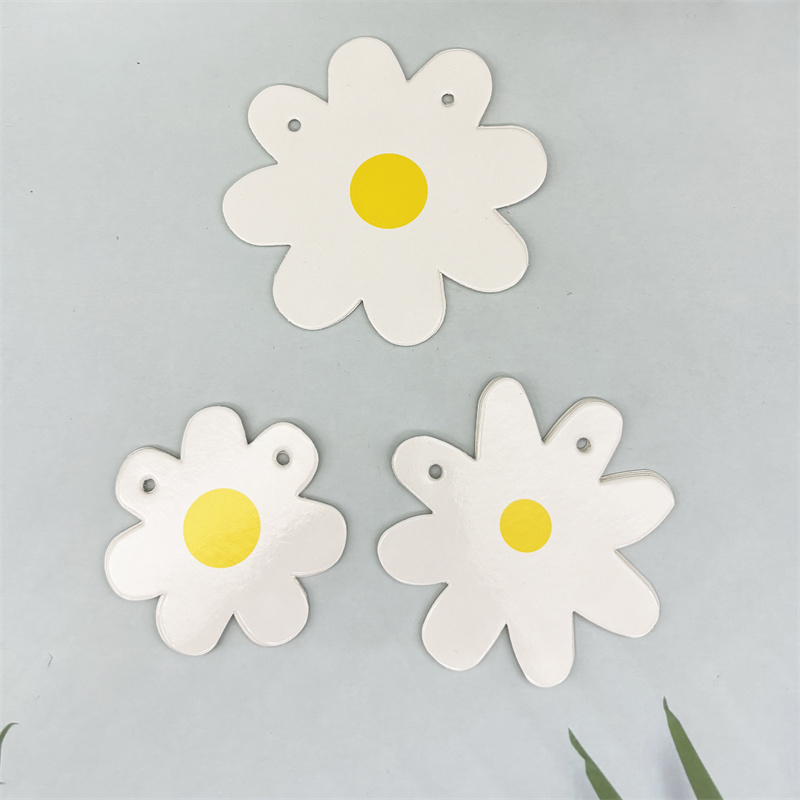 1Set White Daisy Flower Banner - Baby Nursery Garland 리뷰 및 가격