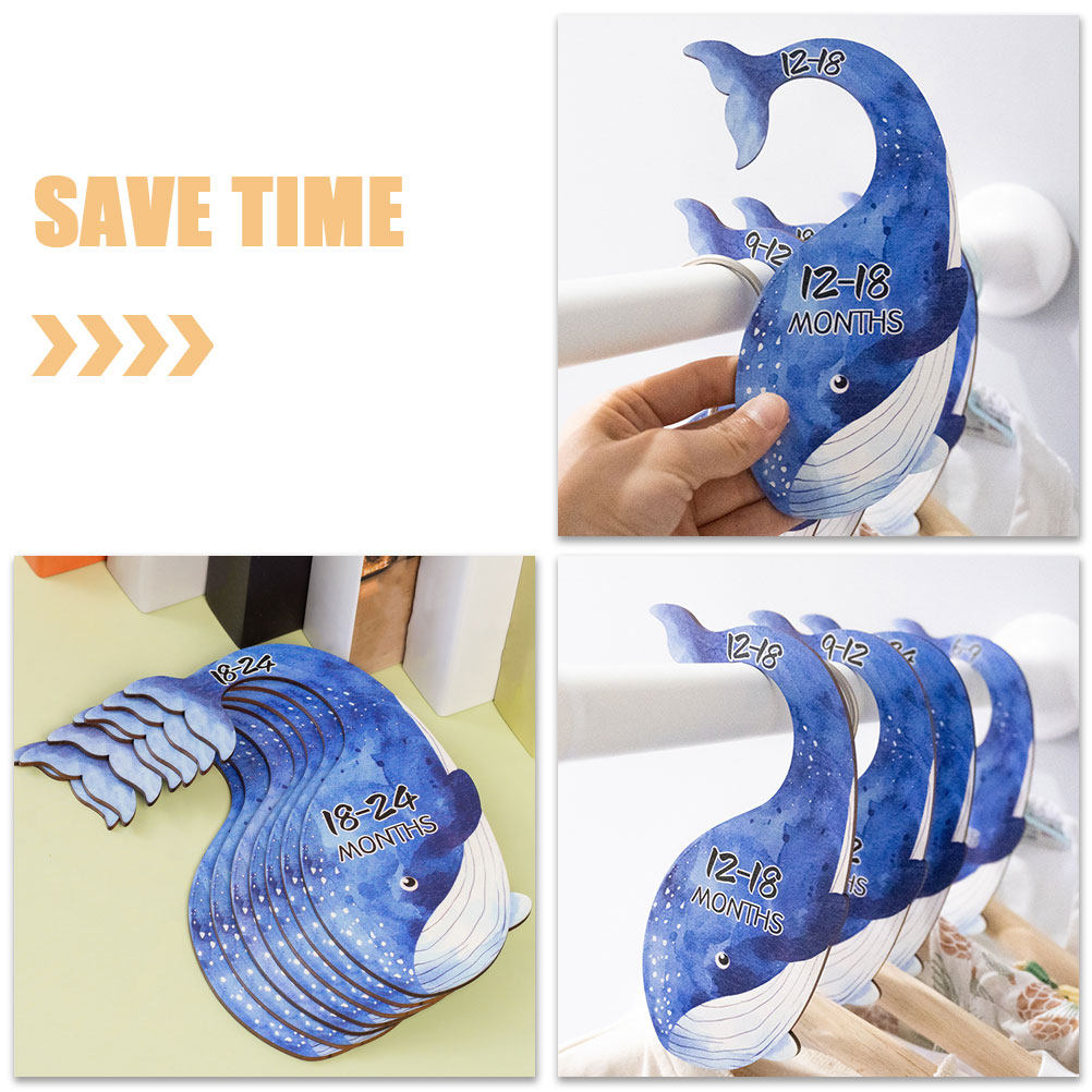 7Pcs Whale Themed Wooden Baby  - Baby Nursery Wardrobe 리뷰 및 가격