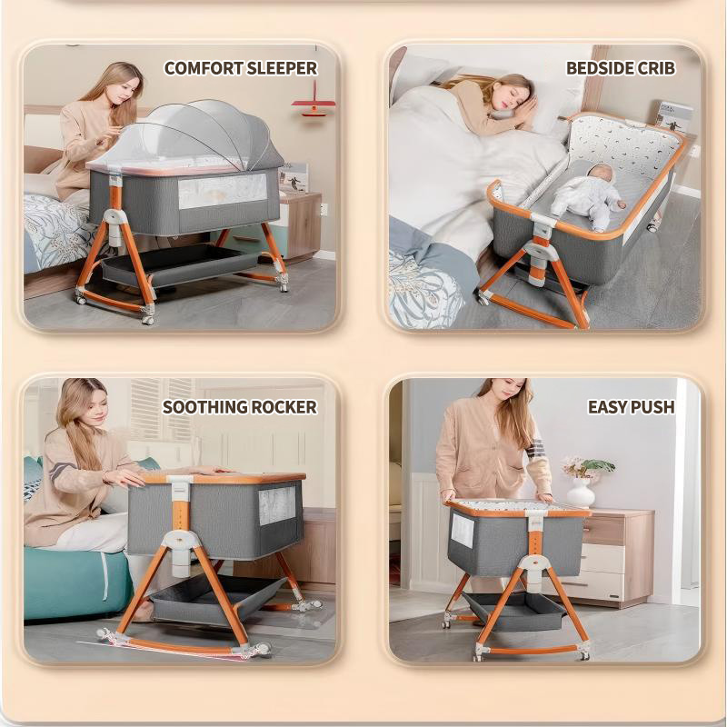 2 in 1 Rocking Baby Crib, Fold - Baby Nursery Hamper 리뷰 및 가격