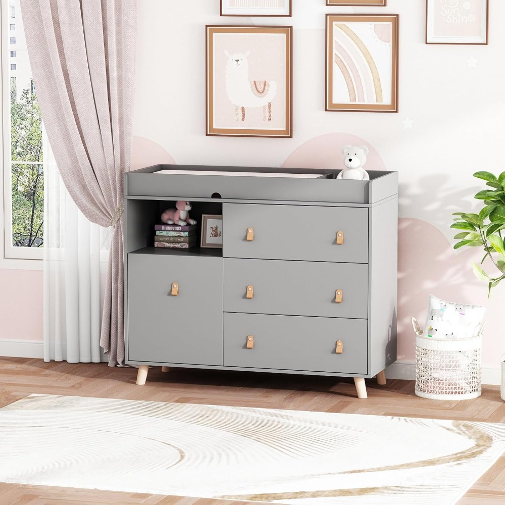 Baby Dresser Changing Table, T - Baby Nursery Dresser 리뷰 및 가격