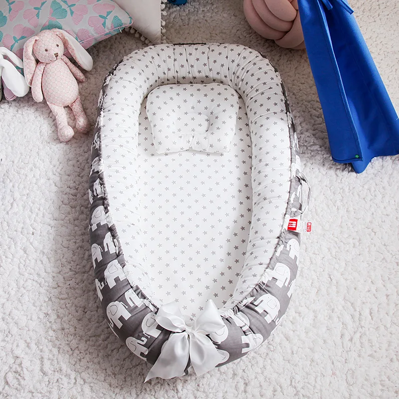 85*50cm Baby Nest Bed with Pil - Baby Nursery Rhymes 리뷰 및 가격