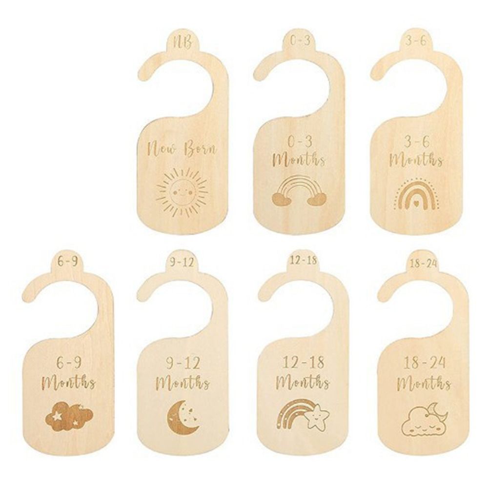 7/8Pcs Wood Baby Closet Divide - Baby Nursery Wardrobe 리뷰 및 가격