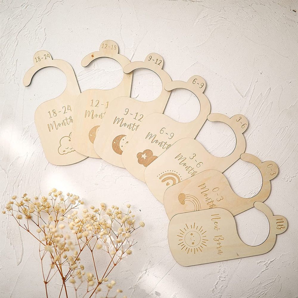 7/8Pcs Wood Baby Closet Divide - Baby Nursery Wardrobe 리뷰 및 가격