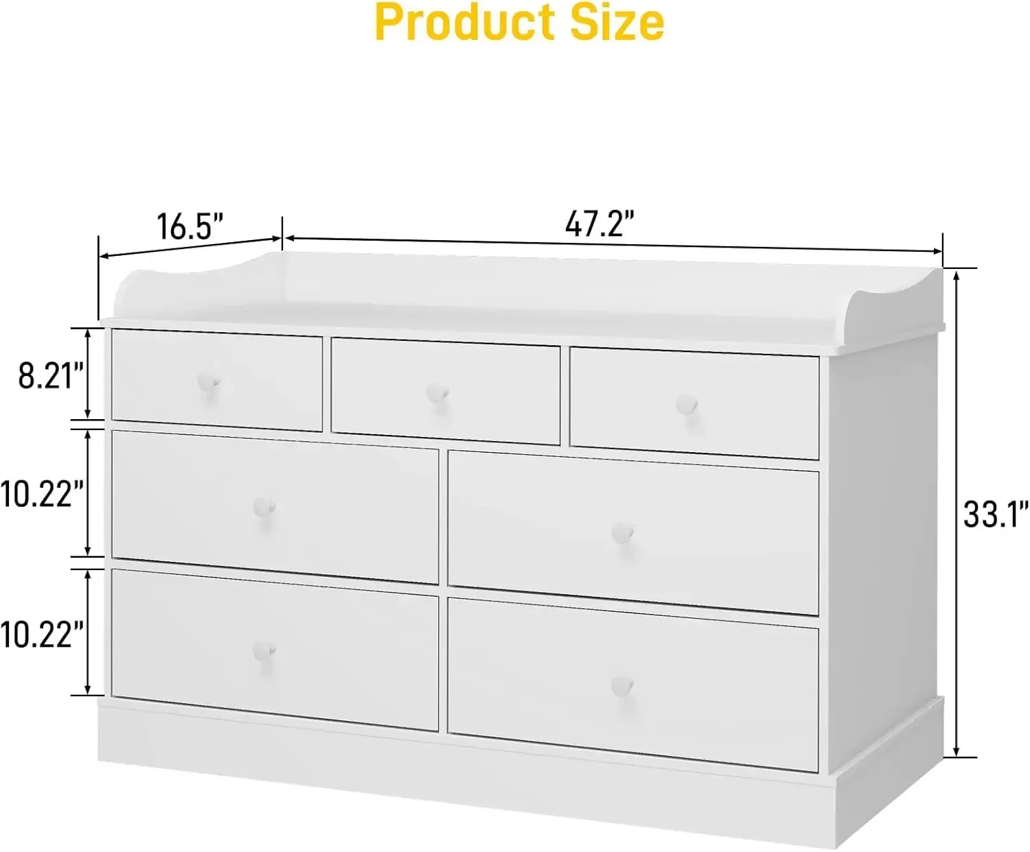 Kids Dresser Cabinet with 7 Dr - Baby Nursery Chest Of Drawers 리뷰 및 가격