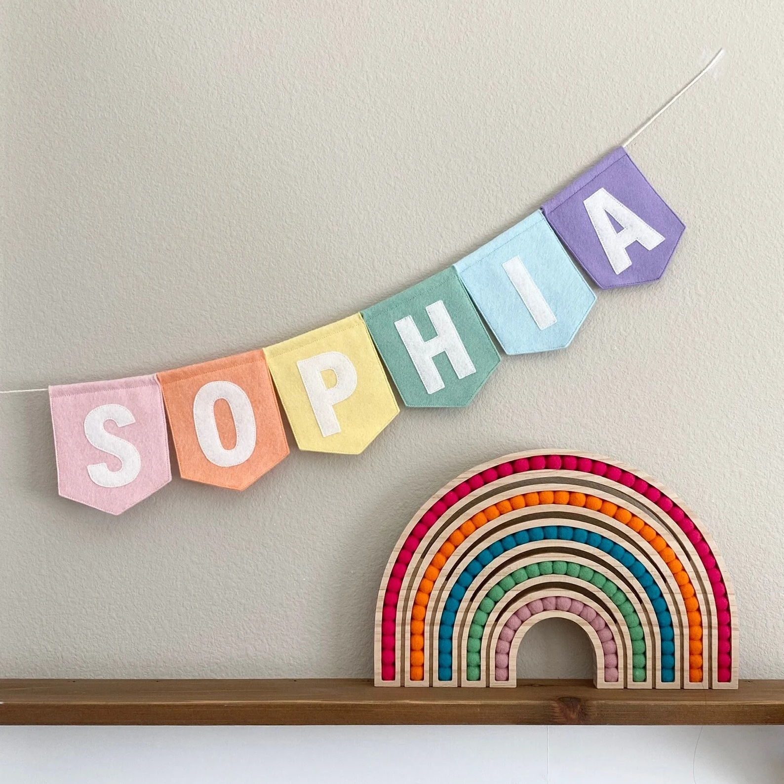 Personalized Felt Letter Banne - Baby Nursery Garland 리뷰 및 가격