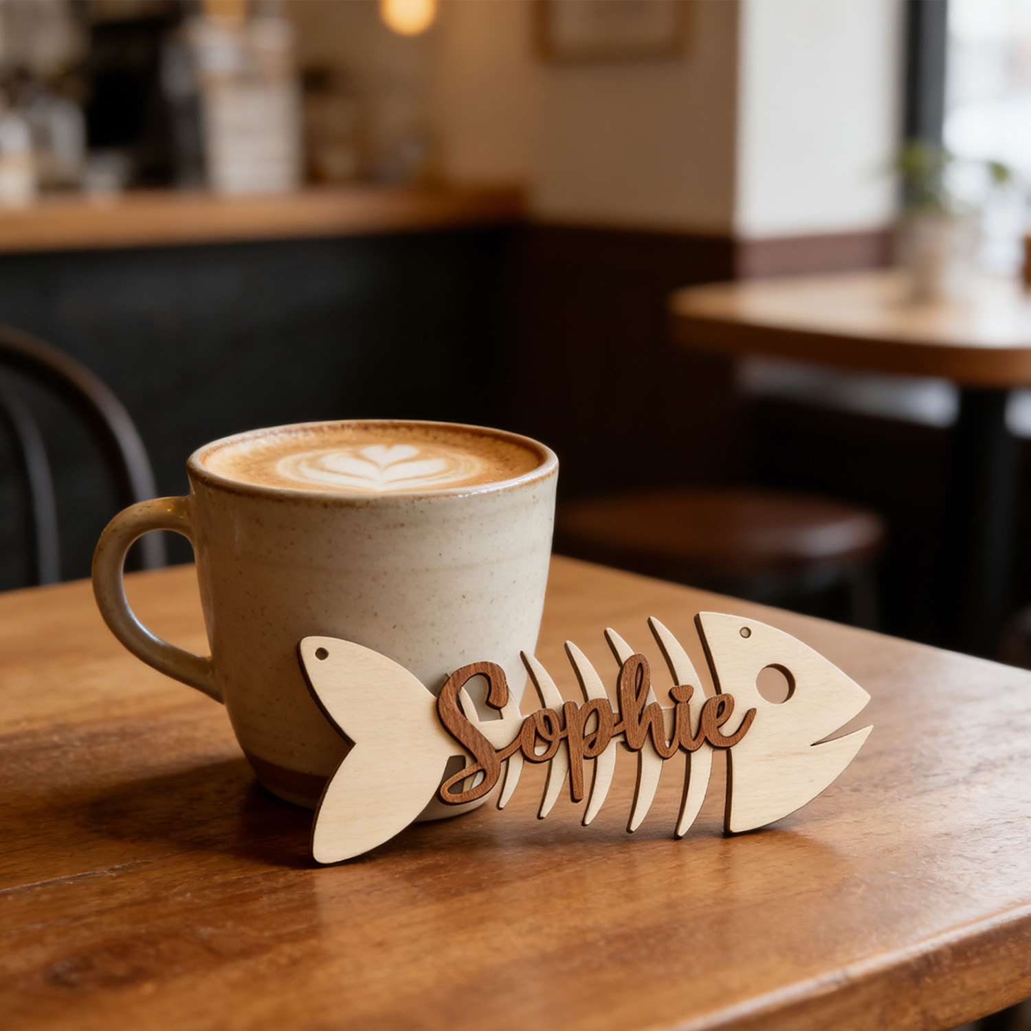 1Pc Custom Name Fish Skeleton  - Baby Nursery Diy 리뷰 및 가격