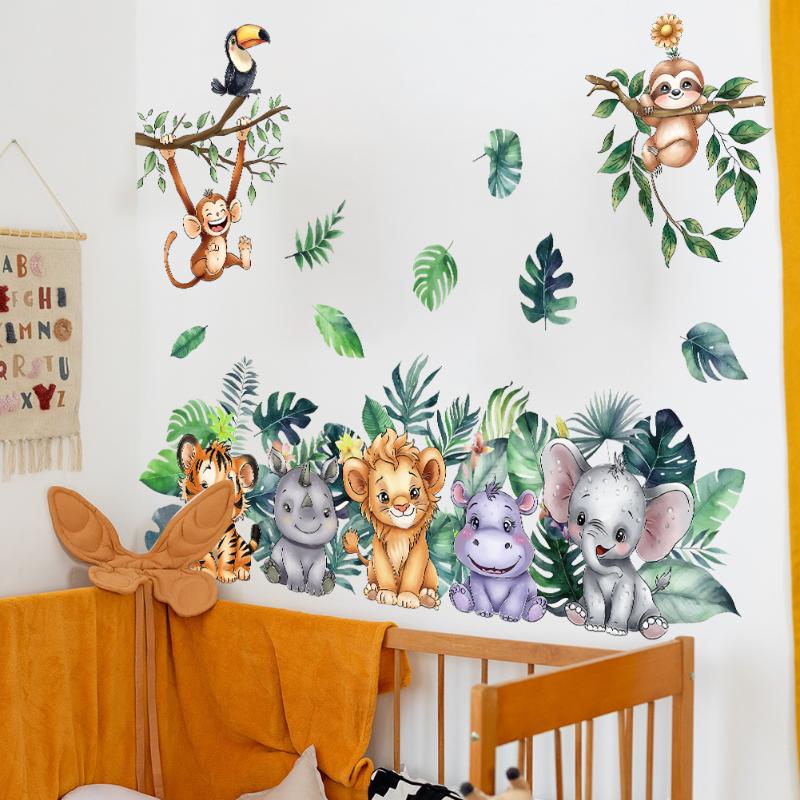 Cute Forest Animals Wall Stick - Baby Nursery Vinyl Wall Stickers 리뷰 및 가격