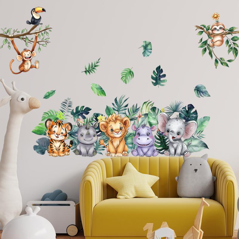 Cute Forest Animals Wall Stick - Baby Nursery Vinyl Wall Stickers 리뷰 및 가격