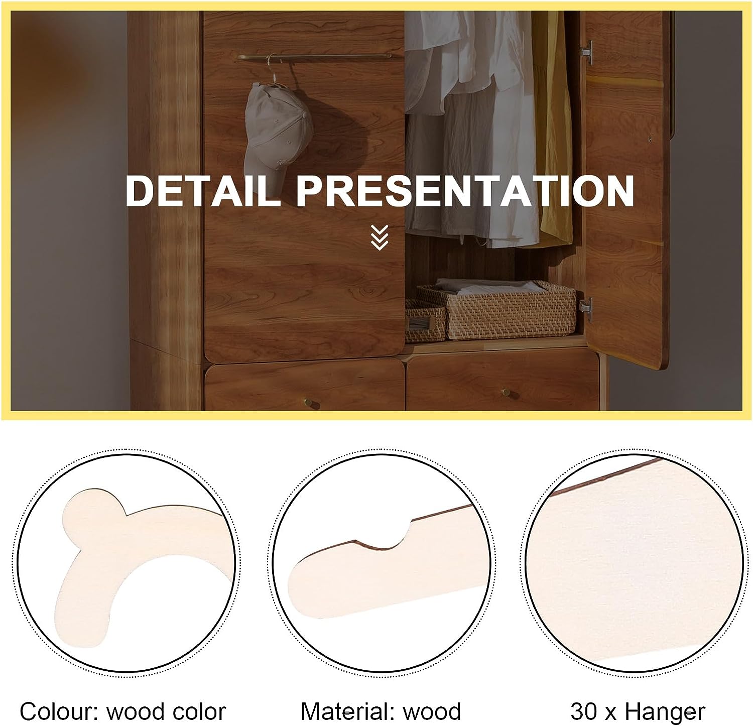 20pcs Baby Clothes Rack Wooden - Baby Nursery Uniform 리뷰 및 가격