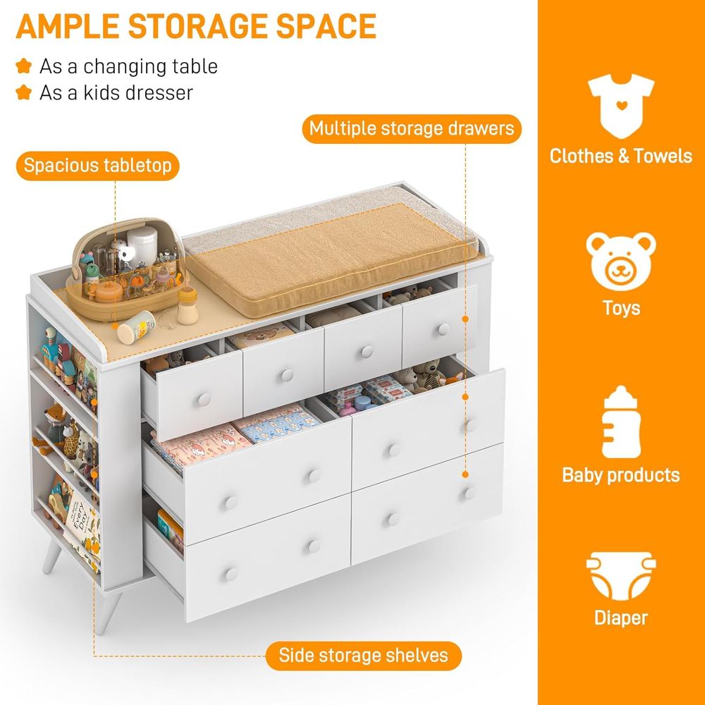 Children's 8-Drawer Dresser, N - Baby Nursery Dresser 리뷰 및 가격