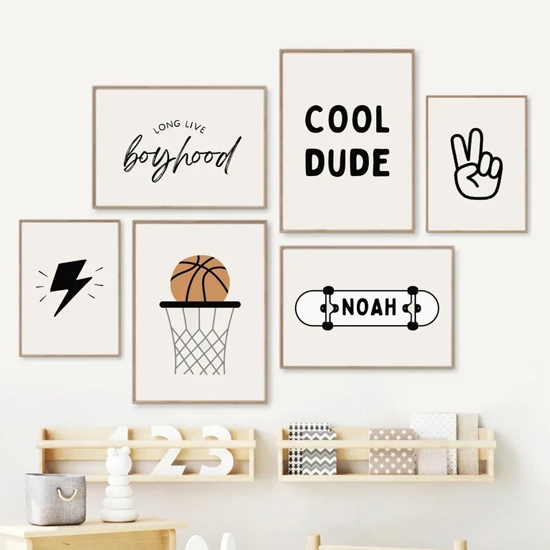 Simple Boy Basketball Skateboa - Baby Nursery Modern 리뷰 및 가격
