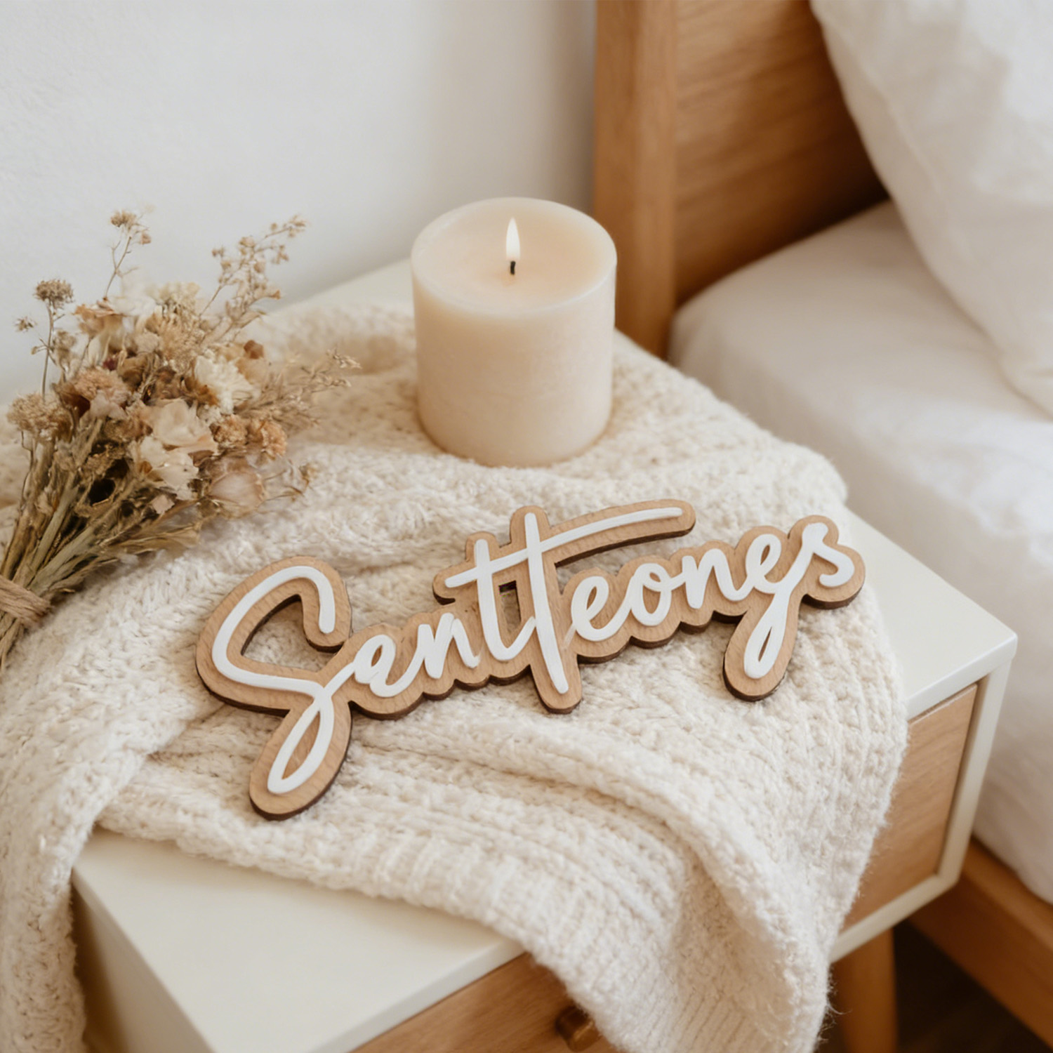 1Pc Custom Name Cute White Woo - Baby Nursery Diy 리뷰 및 가격