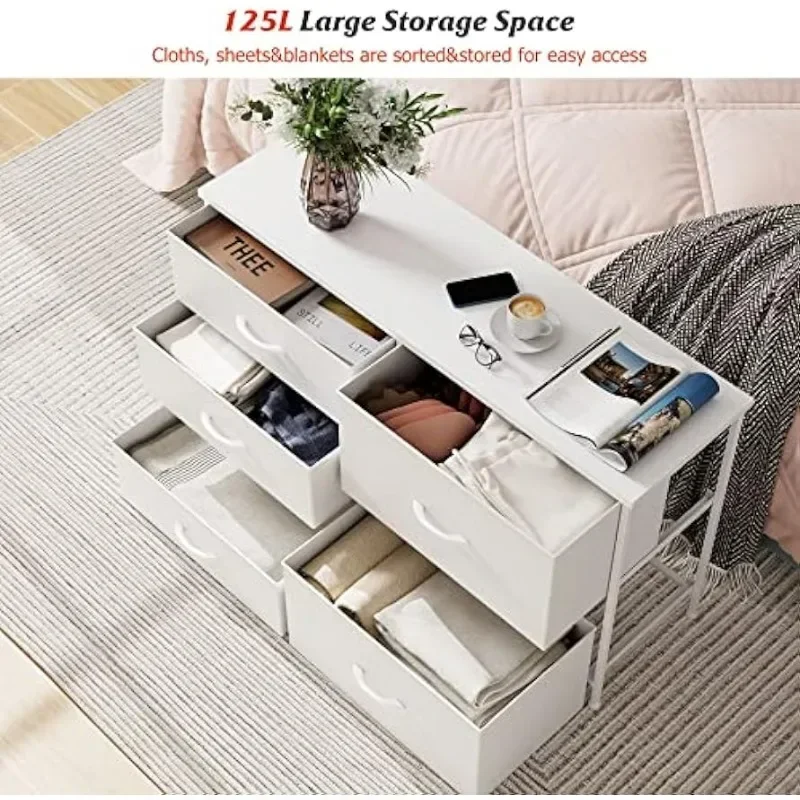 White Dresser for Bedroom with - Baby Nursery Chest Of Drawers 리뷰 및 가격