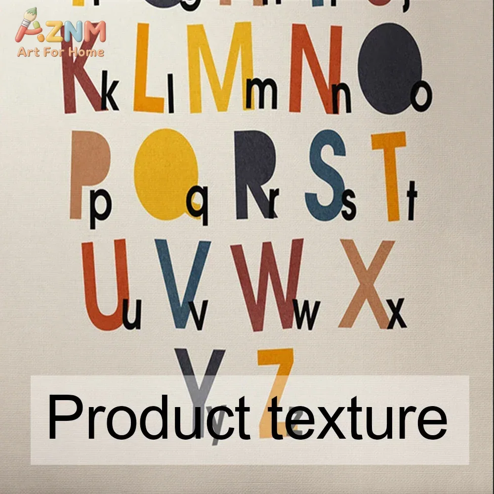 Rainbow Alphabet Poster Educat - Baby Nursery Things 리뷰 및 가격