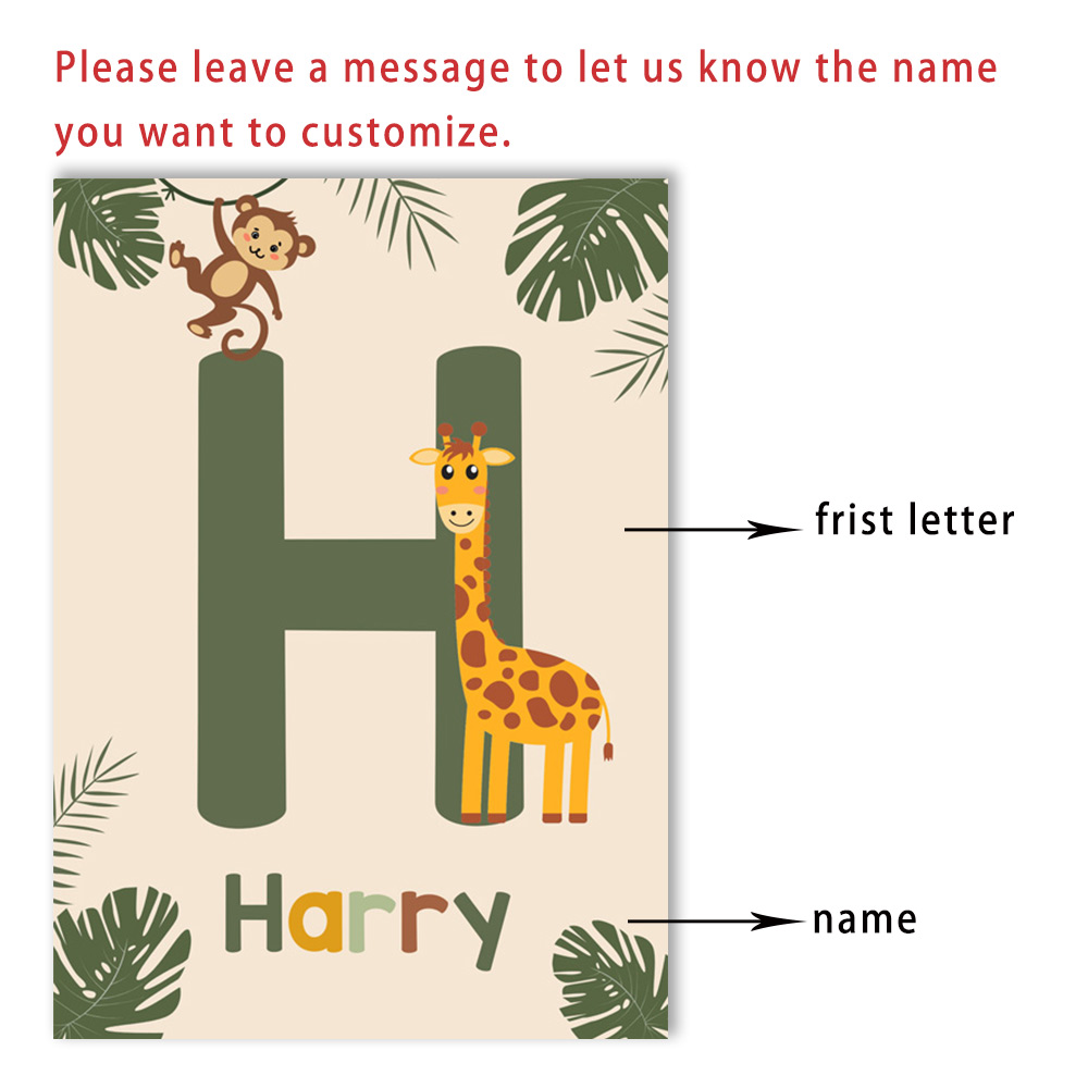 Nordic Jungle Animal Posters C - Baby Nursery Animal Pictures 리뷰 및 가격