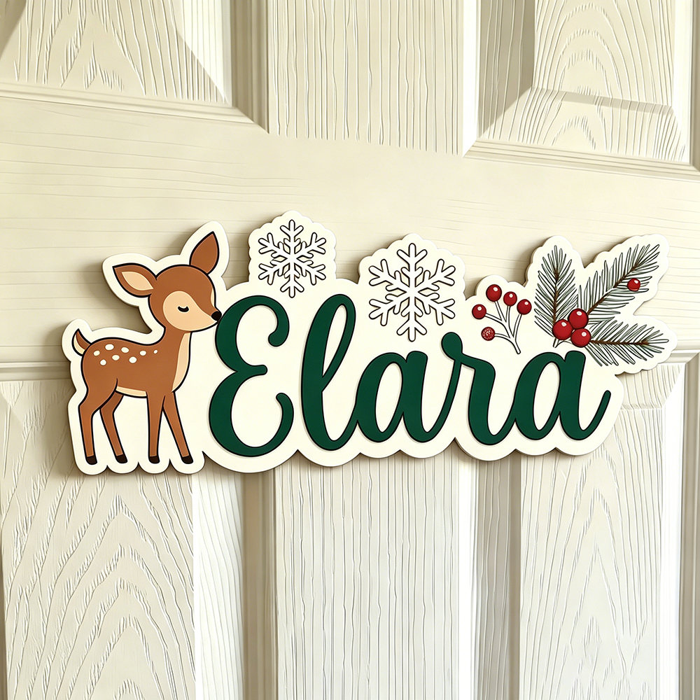 Custom Winter Deer & Snowflake - Baby Nursery Diy 리뷰 및 가격