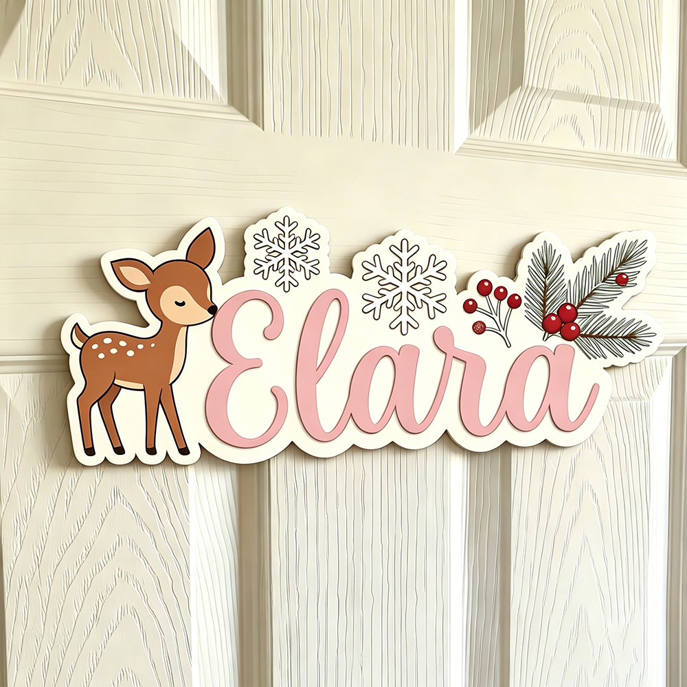 Custom Winter Deer & Snowflake - Baby Nursery Diy 리뷰 및 가격