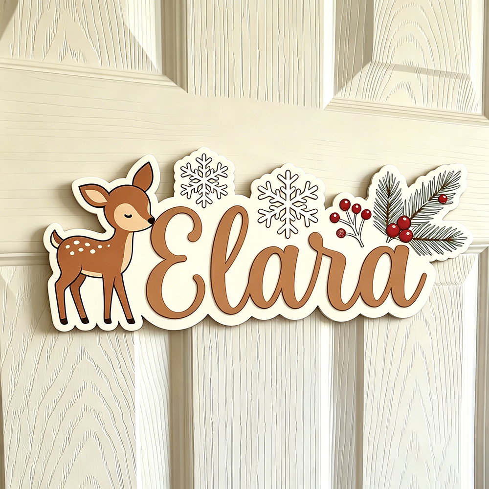 Custom Winter Deer & Snowflake - Baby Nursery Diy 리뷰 및 가격