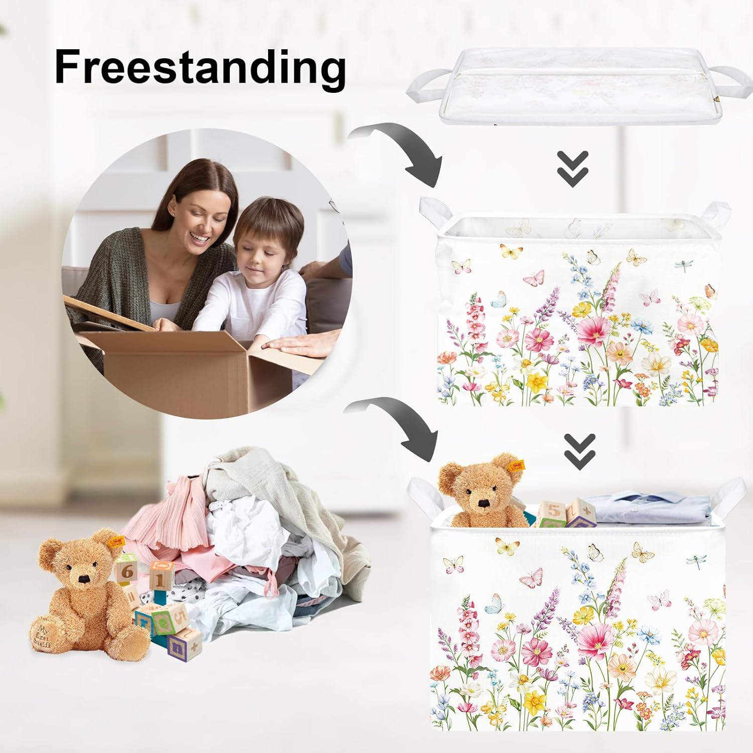 Clastyle Wildflower Baby Laund - Baby Nursery Hamper 리뷰 및 가격