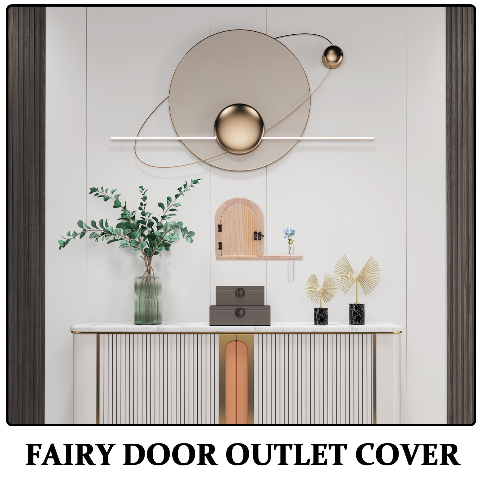 Fairy Door Outlet Cover Wooden - Baby Nursery Vase 리뷰 및 가격
