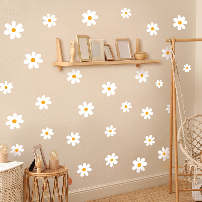 Boho Daisy Flowers Wall Sticke - Baby Nursery Diy 리뷰 및 가격