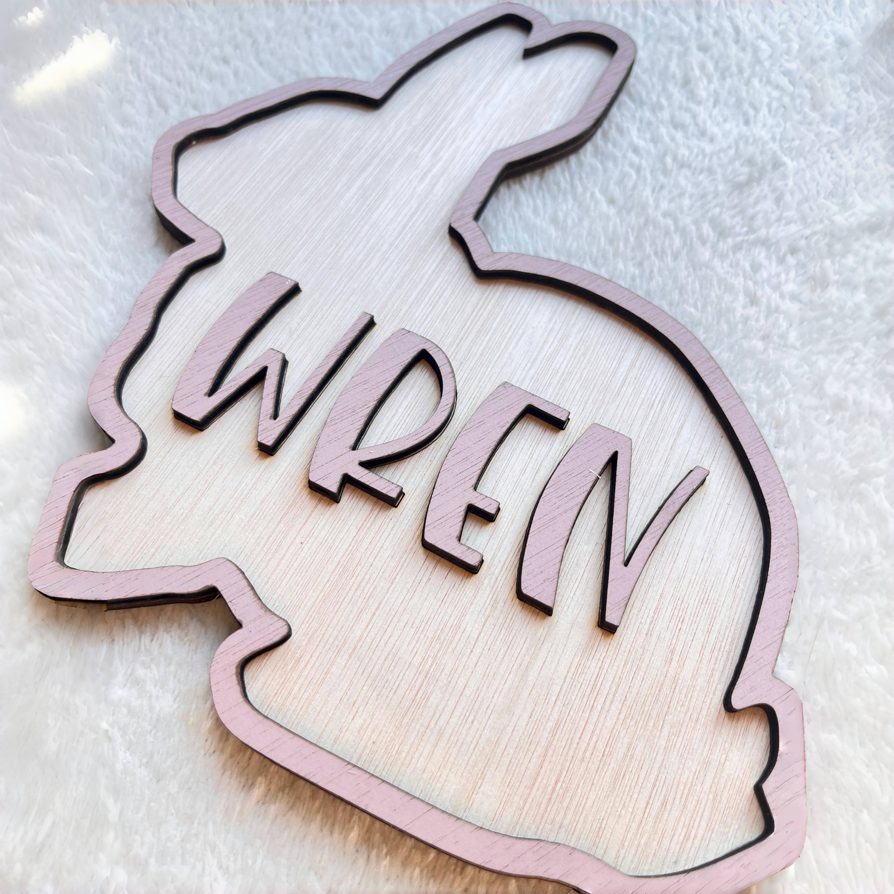 Personalized Bunny Name Wooden - Baby Nursery Things 리뷰 및 가격