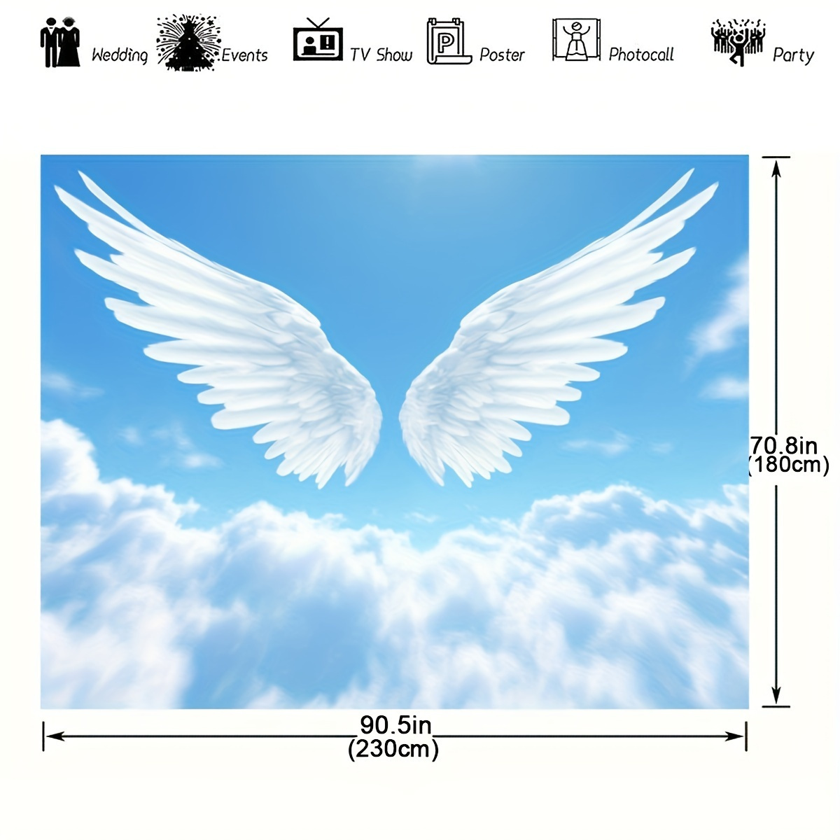 Angel Wings Clouds Sky Tapestr - Baby Nursery Modern 리뷰 및 가격