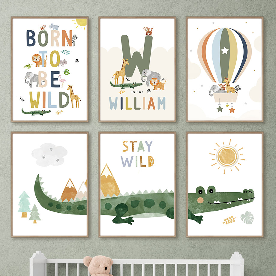 Crocodile Balloon Lion Elephan - Baby Nursery Animal Pictures 리뷰 및 가격
