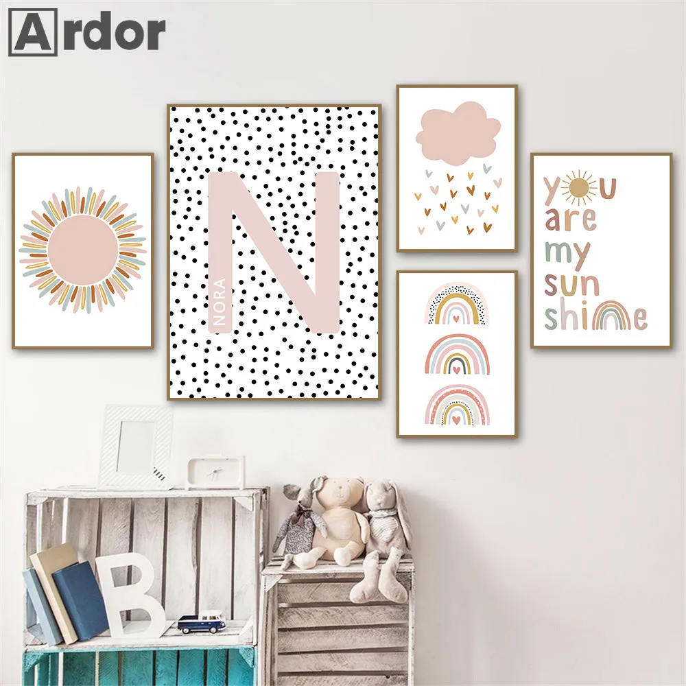 Custom Name Posters Baby Nurse - Baby Nursery You Are My Sunshine 리뷰 및 가격
