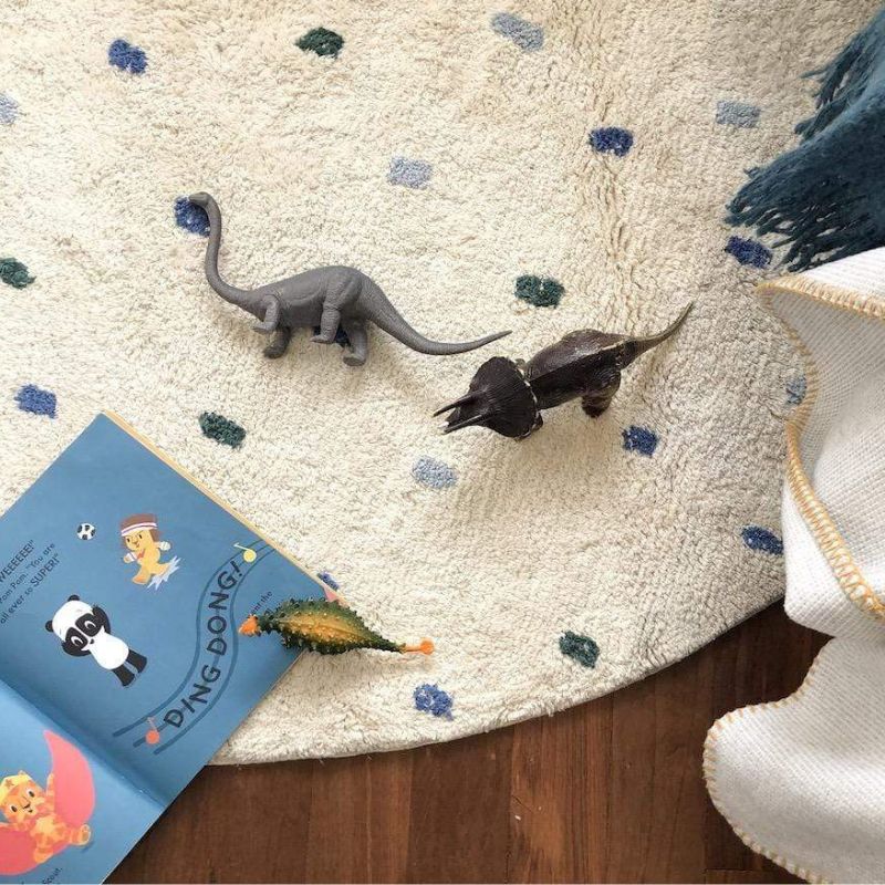 Dot Fluffy Carpet Living Room  - Baby Nursery Modern 리뷰 및 가격