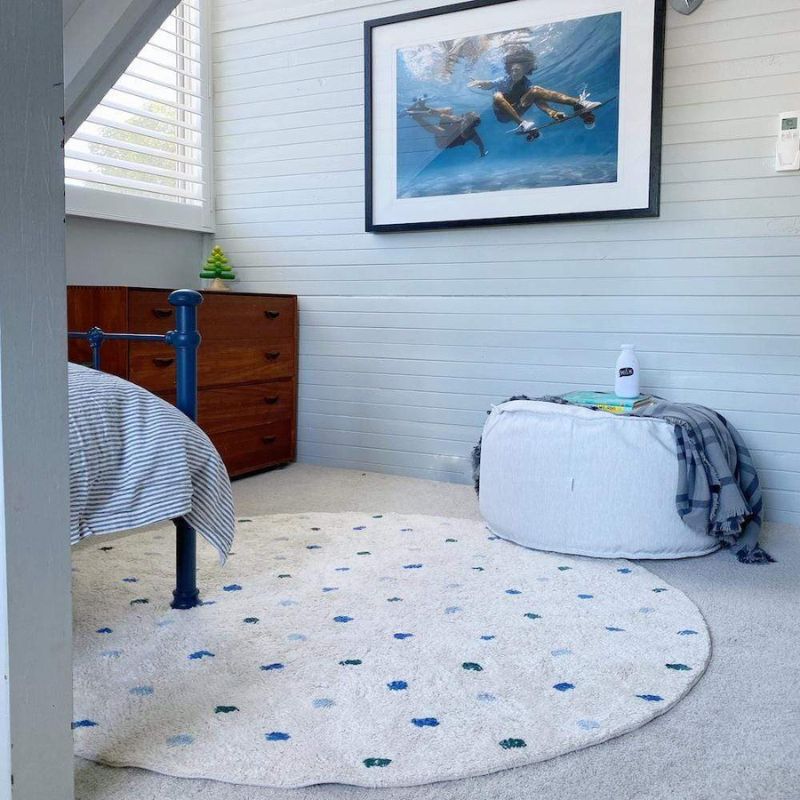 Dot Fluffy Carpet Living Room  - Baby Nursery Modern 리뷰 및 가격