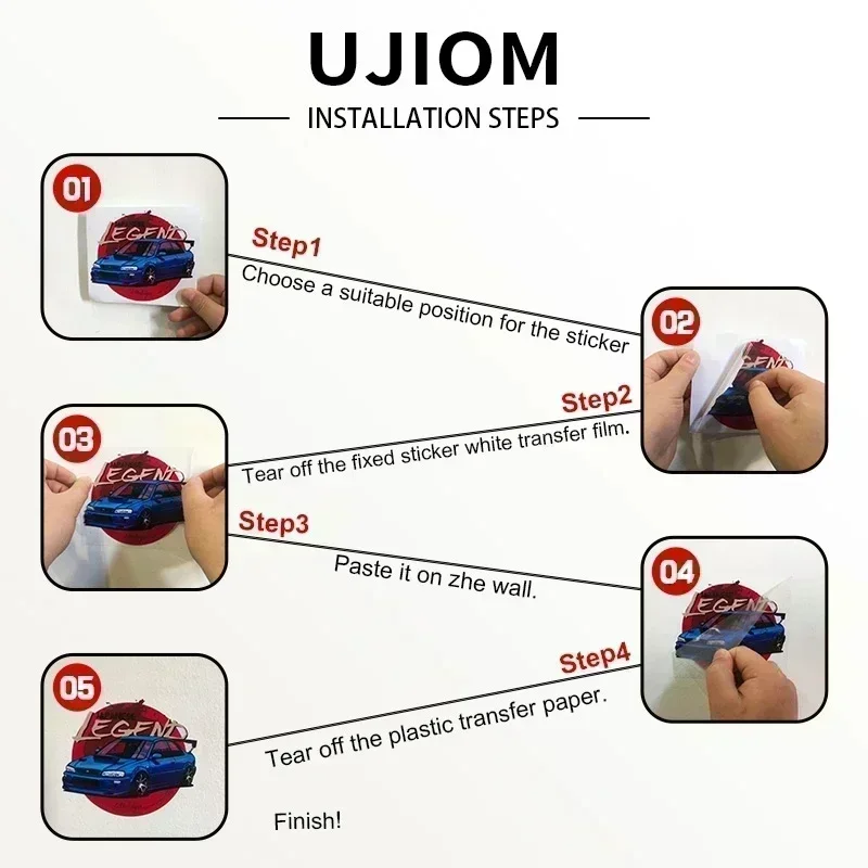 UJIOM Cute Tohru Wall Sticker  - Baby Nursery Vinyl Wall Stickers 리뷰 및 가격