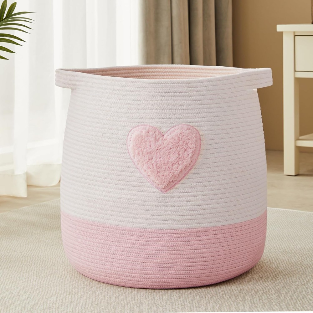 Pink Laundry Basket Hamper for - Baby Nursery Hamper 리뷰 및 가격
