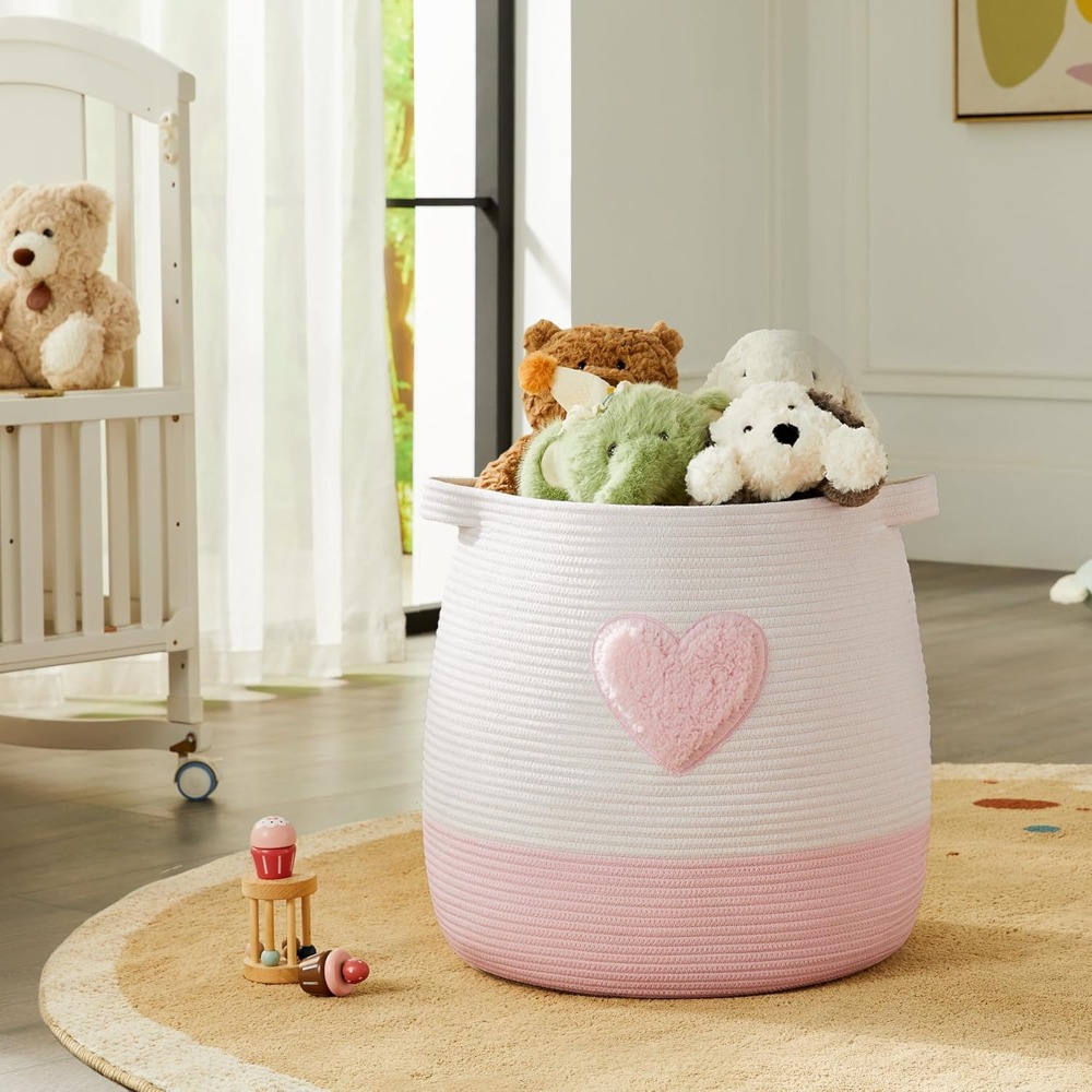 Pink Laundry Basket Hamper for - Baby Nursery Hamper 리뷰 및 가격