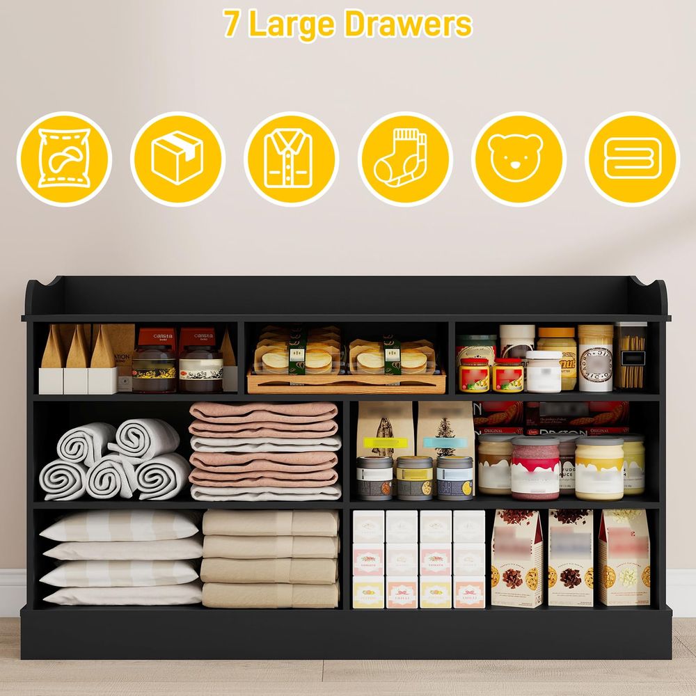 Kids Dresser Cabinet with 7 Dr - Baby Nursery Chest Of Drawers 리뷰 및 가격